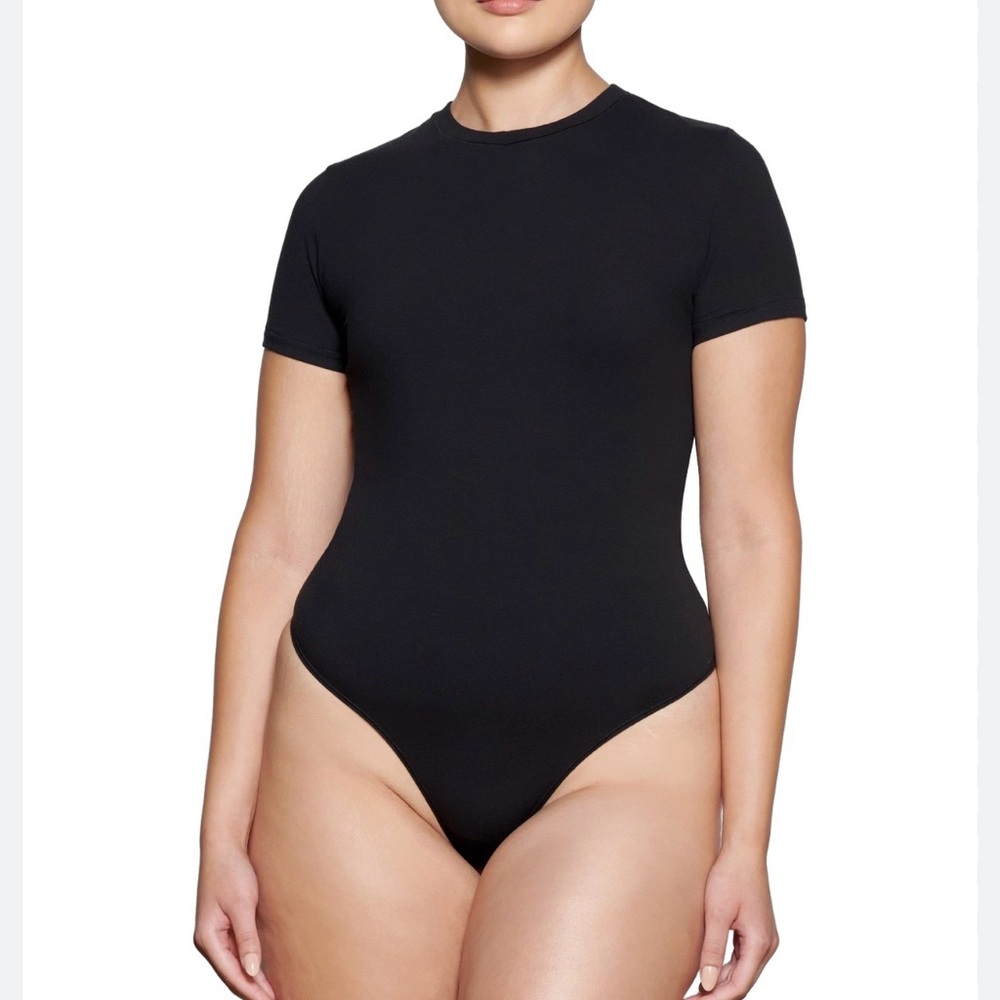 Skims cotton jersey bodysuit
